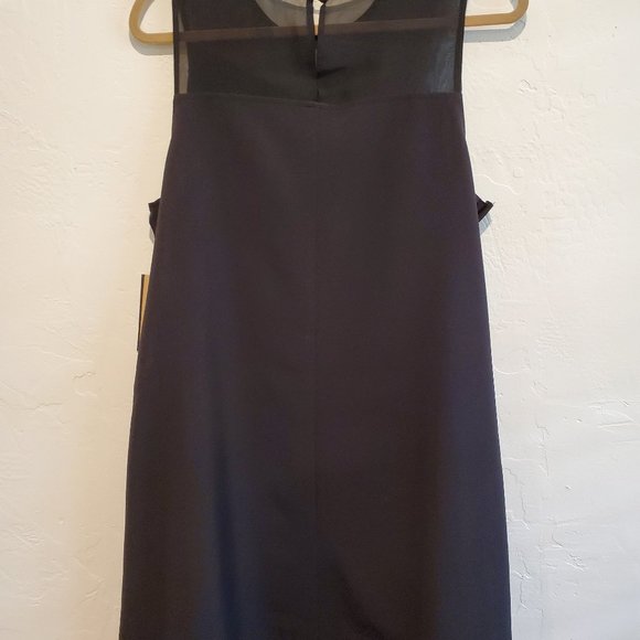 Halogen Black Single Ruffle-front Sleeveless Dress - Picture 3 of 6